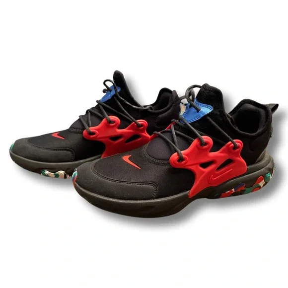 Nike presto react black red sales